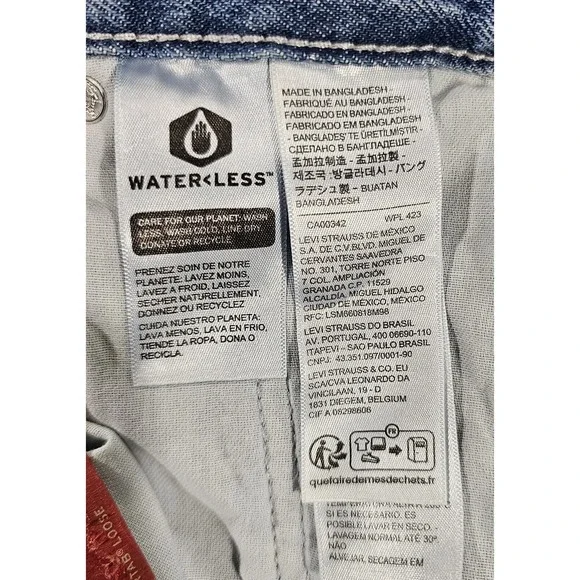 Levis Silvertab Loose Tapered Leg Denim Jeans Blue Distressed MENS SIZE 30X30